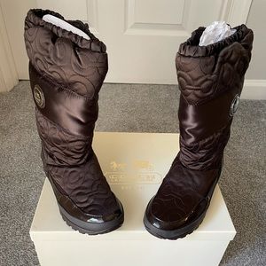 Coach brown winter boots